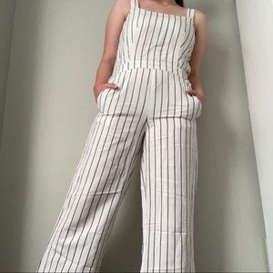 Striped jumpsuit